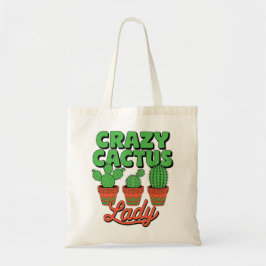 Crazy Cactus Lady – Plant Mom Gift Tygkasse