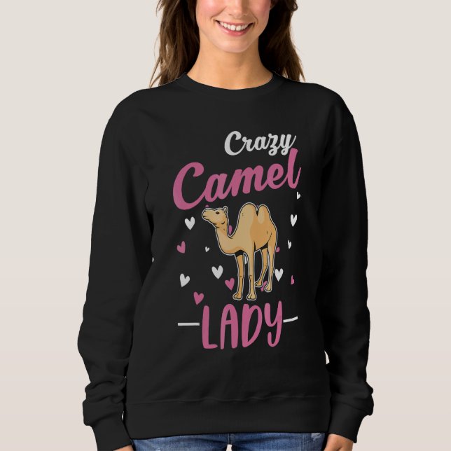 Crazy Camel Lady Camel Girl T Shirt (Framsida)