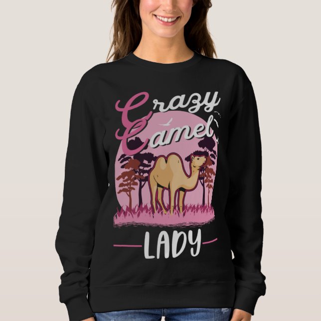 Crazy Camel lady Camel Girl T Shirt (Framsida)