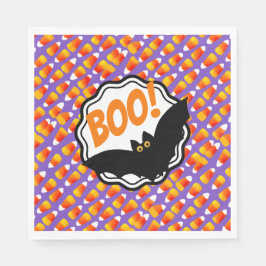 Crazy Candy corn Black Fladdermus Boo! Pappersservett