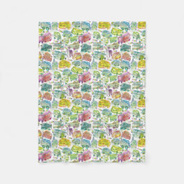 Crazy Cars Children's Blanket Fleecefilt