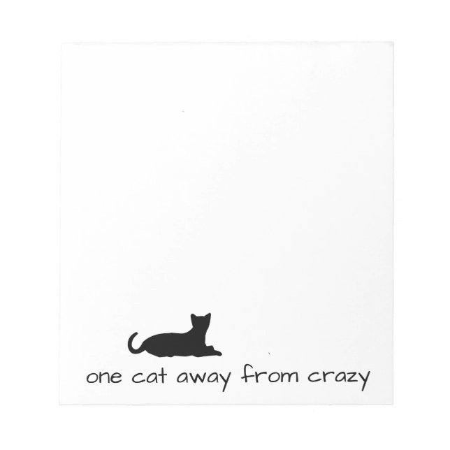 Crazy Cat-Anteckningsblock Anteckningsblock (Framsida)