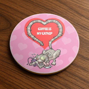 Crazy Cat Coffee är mitt kattsnuspiller Alternativ Underlägg