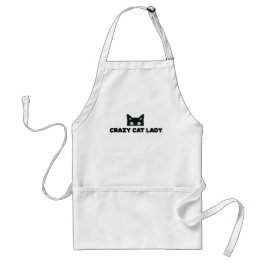 Crazy Cat Dam Apron Förkläde
