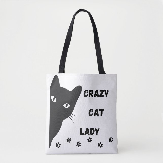 Crazy Cat Dam Bag Tygkasse (Framsida)