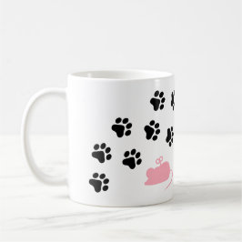 Crazy Cat Dam Craziest Award Paw Print Funny Gift Kaffemugg