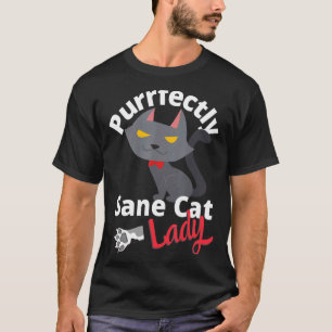 Crazy Cat Dam direkt Sane Cat Dam T Shirt