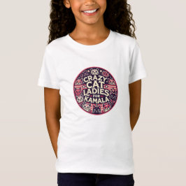 Crazy cat dam för Kamala! T Shirt