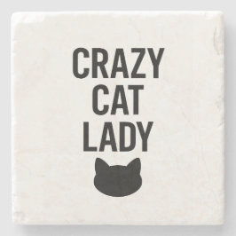 Crazy Cat Dam - Funny Cat Lover Gift Stenunderlägg