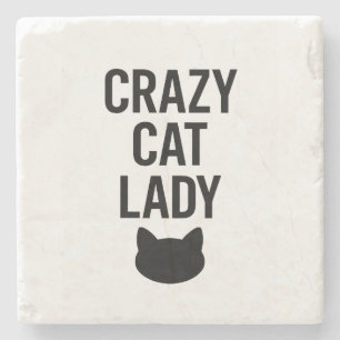 Crazy Cat Dam - Funny Cat Lover Gift Stenunderlägg