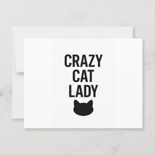 Crazy Cat Dam - Funny Cat Lover Gift Vykort