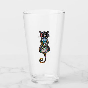 Crazy Cat Dam Glass Glaskopp