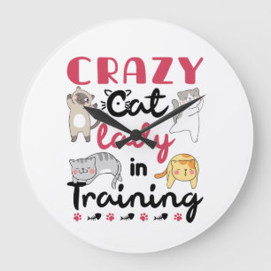 Crazy Cat Dam i Training Stor Klocka
