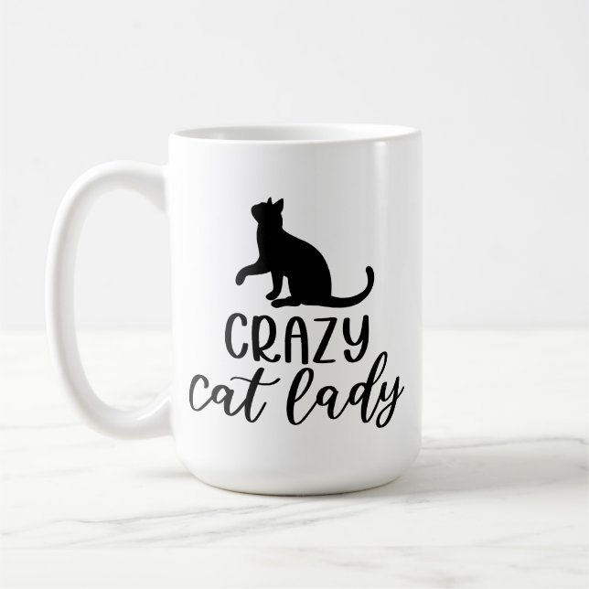 Crazy Cat Dam Kaffemugg (Vänster)