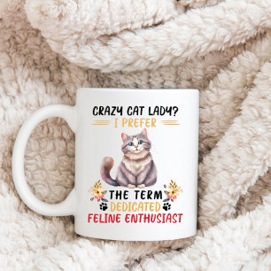 "Crazy cat dam" Kaffemugg