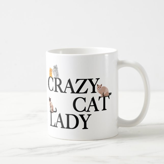 Crazy Cat Dam Kaffemugg (Höger)