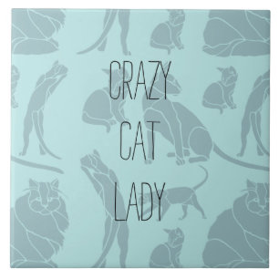 Crazy Cat Dam Kakelplatta
