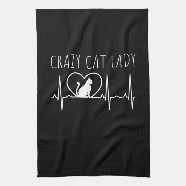 Crazy Cat Dam Kökshandduk (Vertikal)