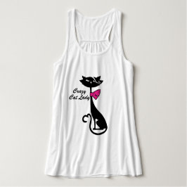 Crazy Cat Dam Linne Med Racerback