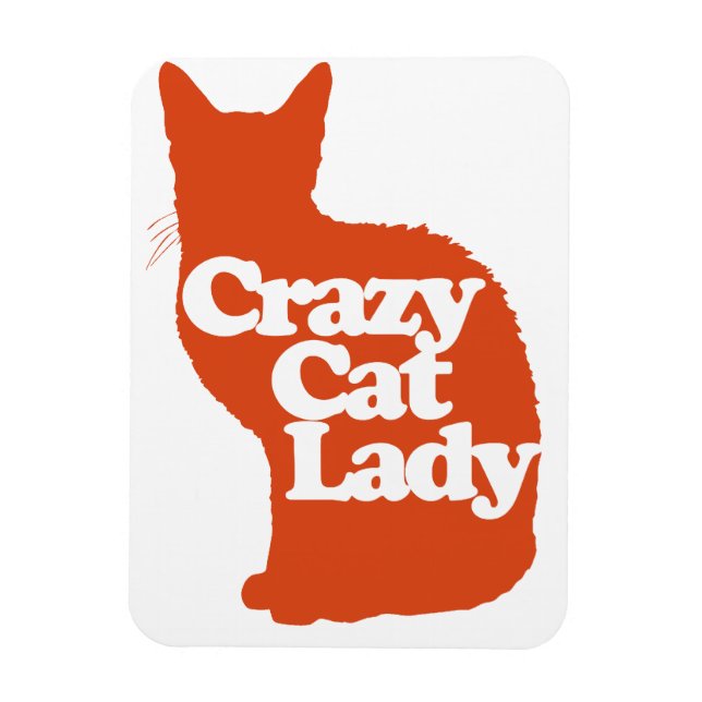 Crazy cat dam magnet (Vertikal)