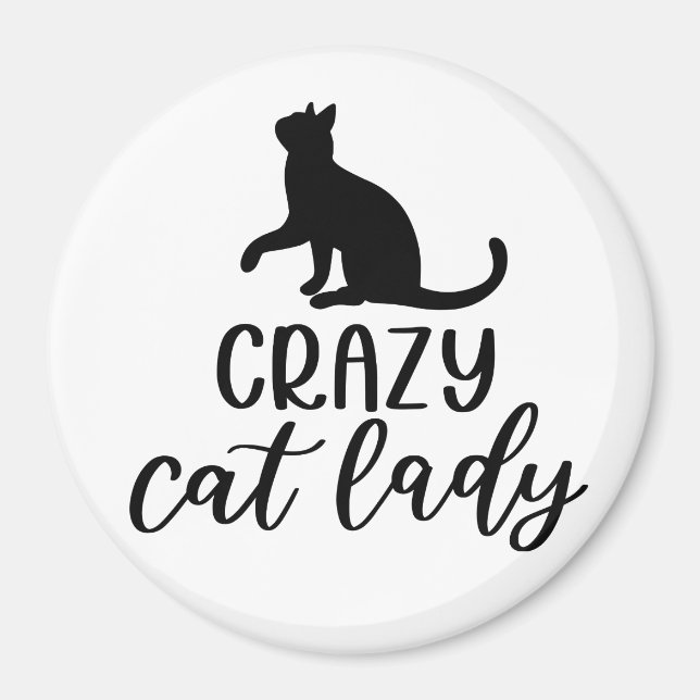 Crazy Cat Dam Magnet (Framsidan)