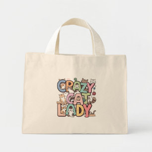 Crazy cat dam mini tygkasse