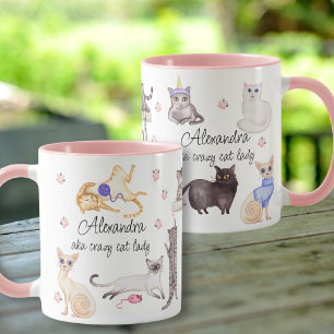 CRAZY CAT DAM MUGG