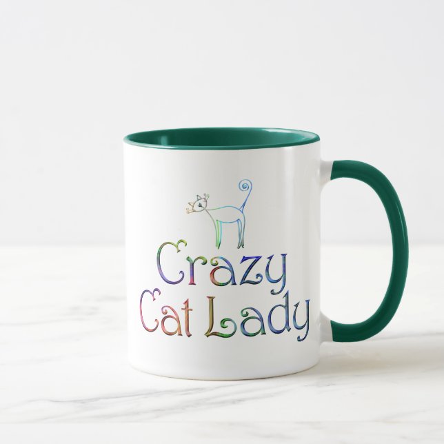 Crazy Cat Dam Mugg (Höger)