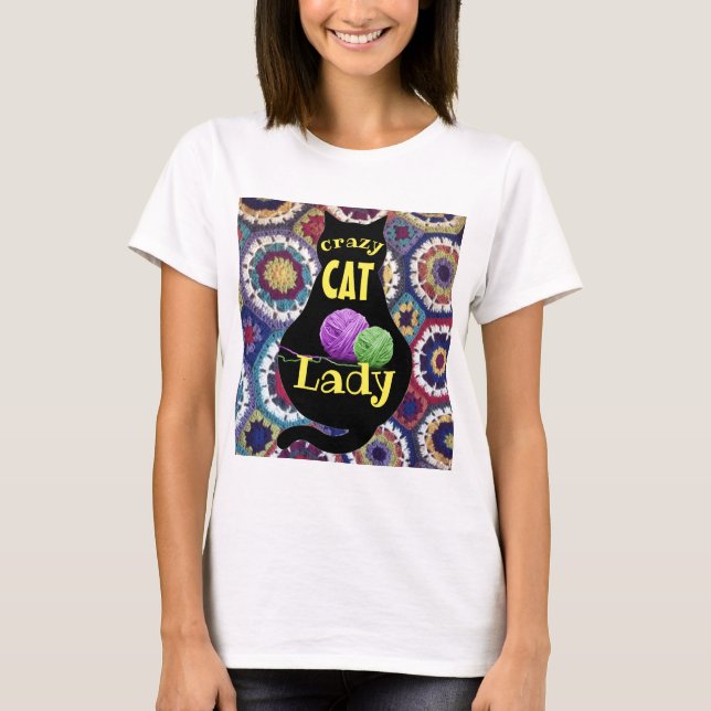 Crazy Cat Dam Shirt T (Framsida)