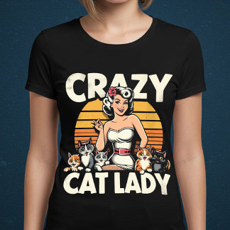 Crazy Cat Dam T Shirt