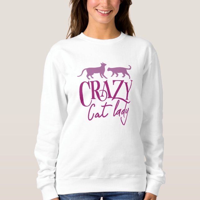 Crazy Cat Dam T Shirt (Framsida)