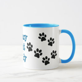 Crazy Cat Dam Tassavtryck Design Coffee Mugg
