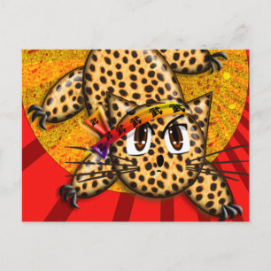Crazy Cat Dam Ultra Cute Anime Rainbow Headband Vykort