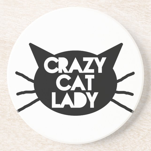 Crazy Cat Dam Underlägg Sandsten (Framsidan)