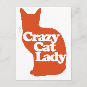 Crazy cat dam vykort