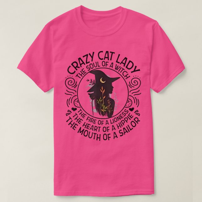 Crazy Cat Dam, Witch Soul 467 T Shirt (Design framsida)
