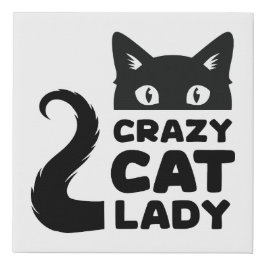 Crazy Cat Dam Wrapped Canvas