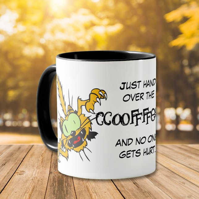 Crazy Cat Demand Coffee Mugg (Skapare uppladdad)