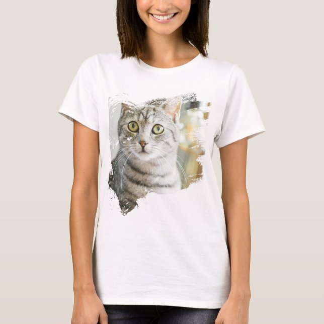 Crazy Cat Design T Shirt (Framsida)