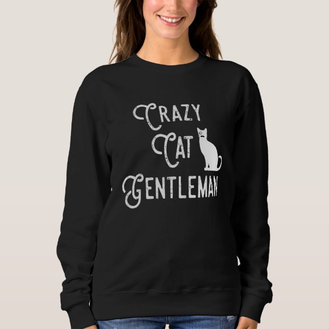Crazy Cat gentleman Cat Pappa Cat Lover Guy Funny  T Shirt (Framsida)