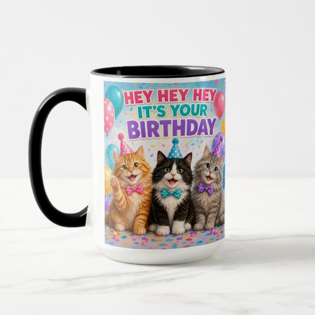 Crazy Cat Lady Födelsedagspresent Mug Mugg (Vänster)