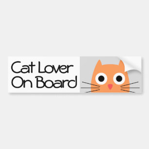 Crazy Cat Lover ombord Bildekal