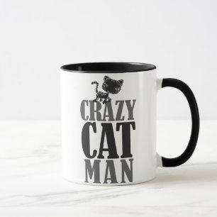 Crazy Cat Man Mugg