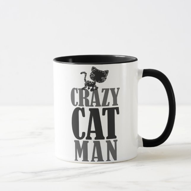 Crazy Cat Man Mugg (Höger)