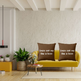 Crazy Cat Nap som en Chef Cute Modern Elegant-Cool Kudde