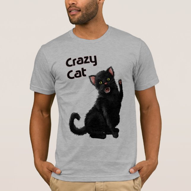 Crazy cat, T-shirt (Framsida)