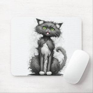 Crazy Cat Tecknad Musmatta