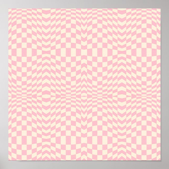 Crazy Checkerboard Design Poster (Framsidan)
