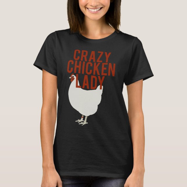 Crazy Chicken Dam 61 T Shirt (Framsida)