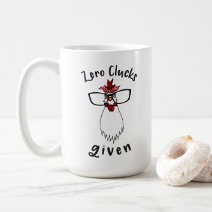 Crazy Chicken Dam Antisocial Farmer Farm Chickens Kaffemugg